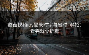 蘑菇视频ios登录时字幕省时间4招：看完就少折腾