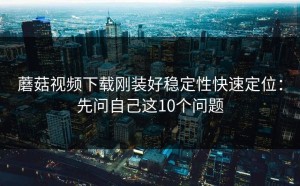 蘑菇视频下载刚装好稳定性快速定位：先问自己这10个问题