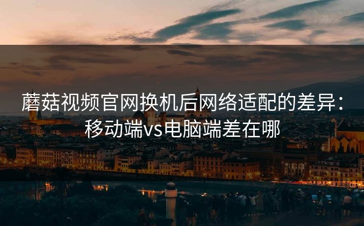 蘑菇视频官网换机后网络适配的差异：移动端vs电脑端差在哪